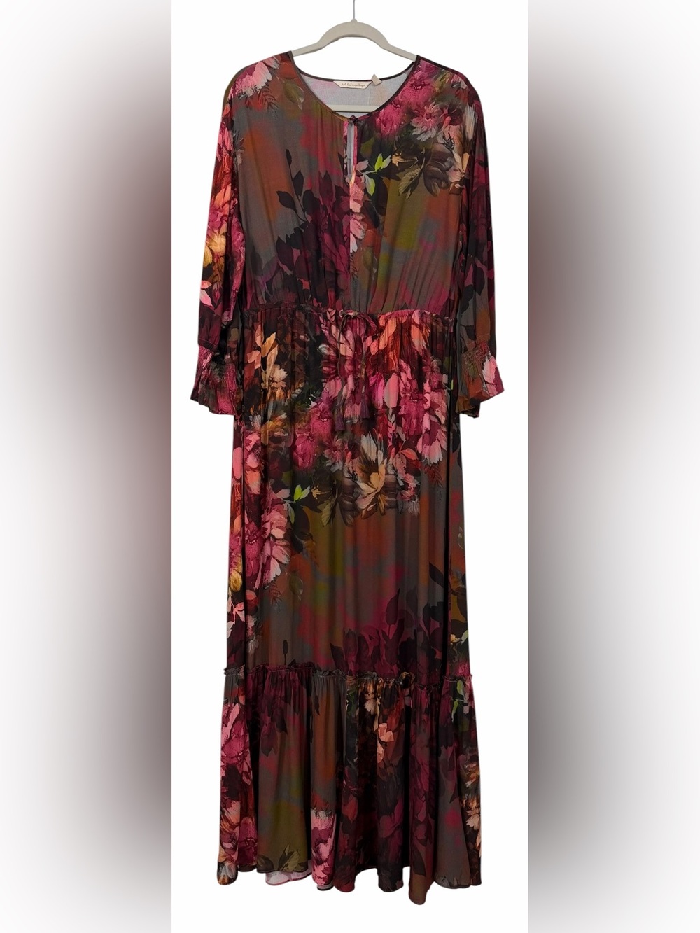 Soft Surroundings Natural Romance Maxi Dress Fall Floral NWT Size Medium